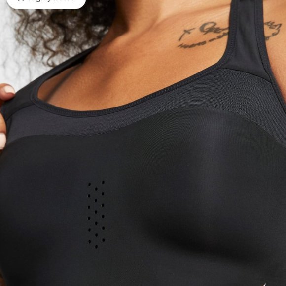 Nike Women's Alpha Black Dri-FIT High Impact Sports Bra Size MEDIUM A-C - Picture 5 of 5